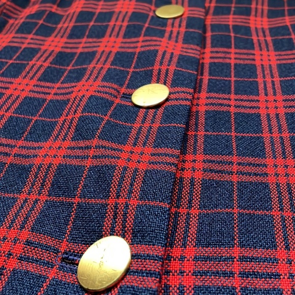 Vintage Plaid Vest Size 2-4 - Picture 4 of 8